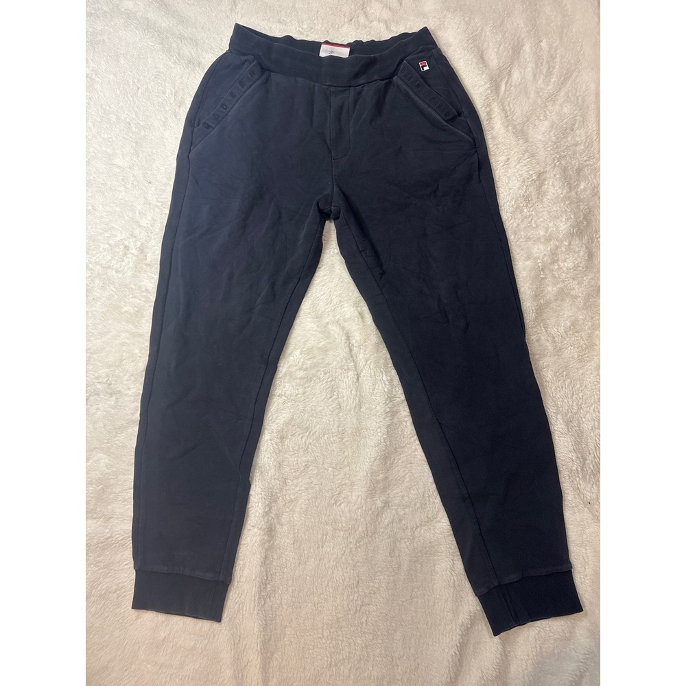 FILA Jogger Sweatpants Mens XL Navy Blue Good Modern Heritage Tapered Cuffs